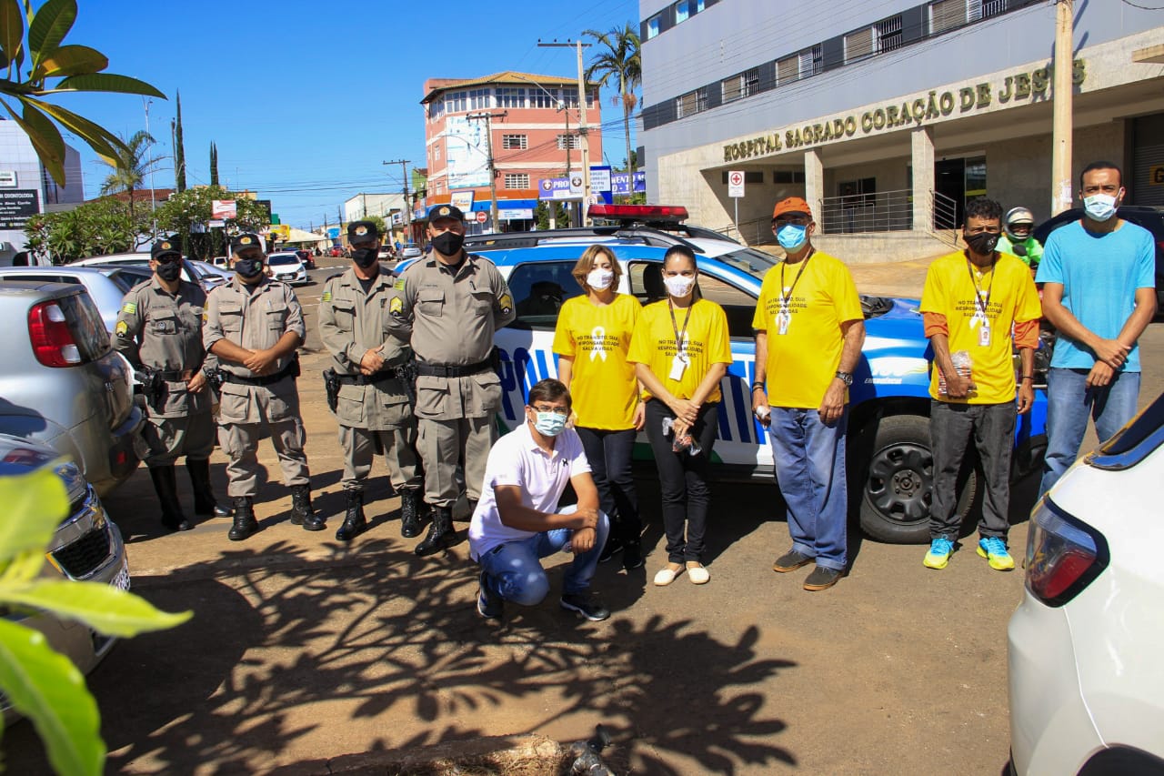 Detran-GO inicia em Nerópolis série de blitzes educativas do Maio Amarelo