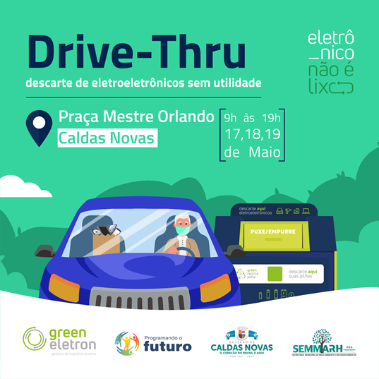 Caldas Novas recebe drive-thru sustentável