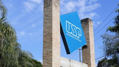Imagem ilustrativa da entrada da Universidade de São Paulo (USP). O principal meio de entrada na USP é por meio do vestibulatr Fuvest.
