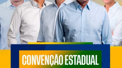 Imagem de divulgação da convenção partidária do partido PL.