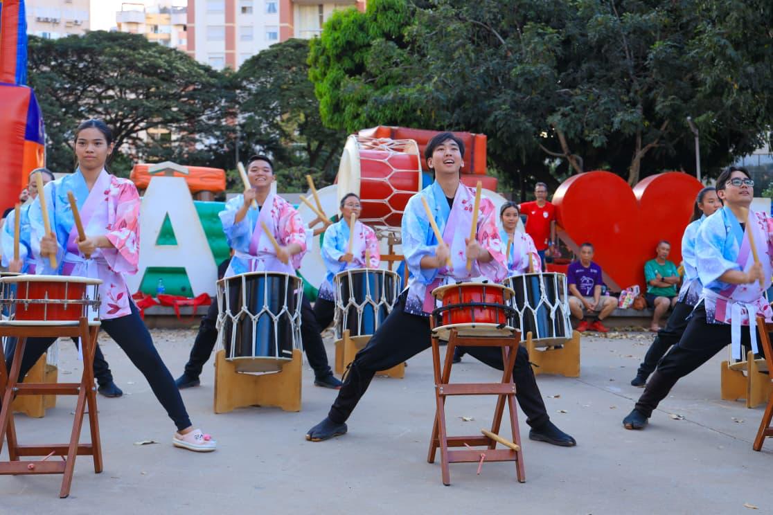 Imagem ilustrativa da ação de divulgação do festival japonês Bon Odori