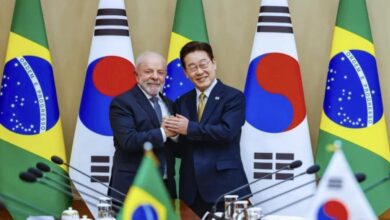 Imagem ilustrativa dos presidentes do Brasil e da Coreia do Sul