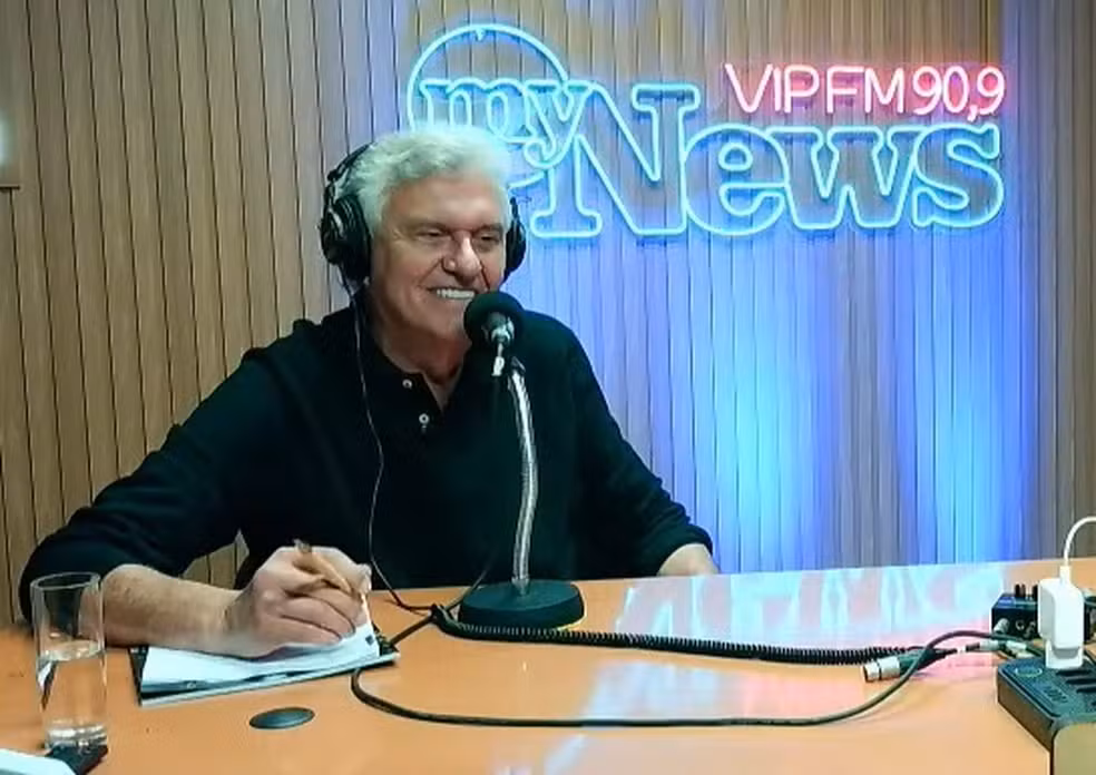 Imagem ilustrativa do candidato à presidente da República Ronaldo Caido em uma entrevista ao "My News".