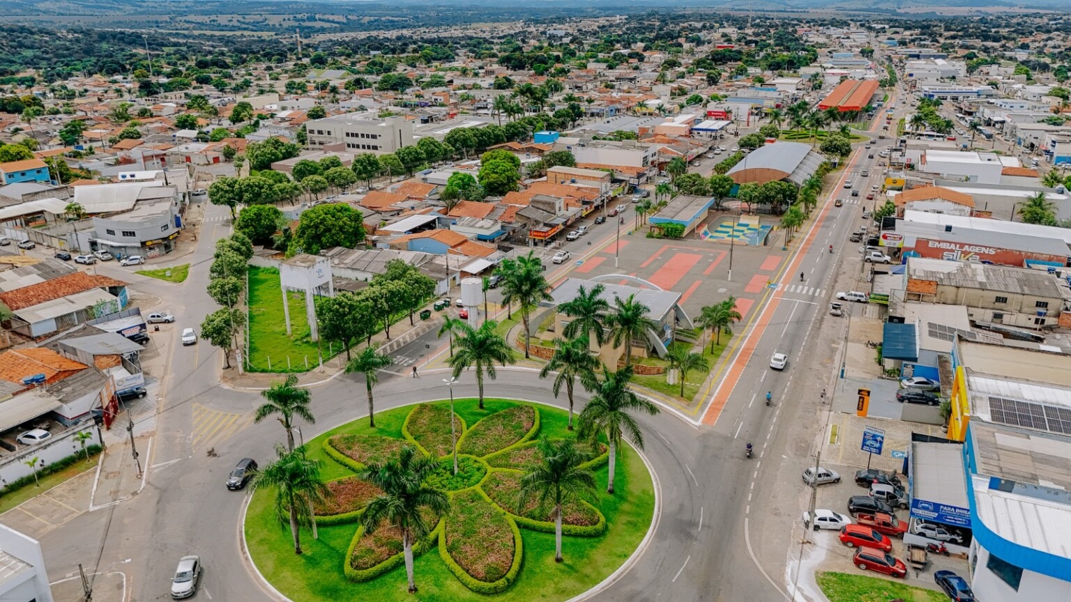 Imagem aérea de Senador Canedo.